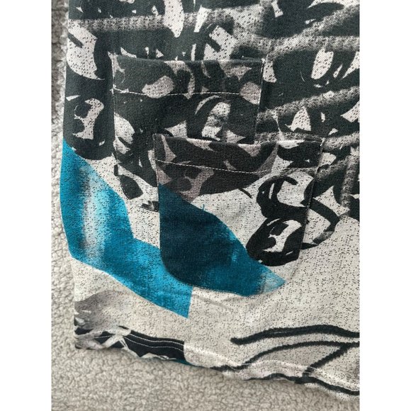 Parsley And Sage Finley Quarter Zip  Pocket Pull Over Sweatshirt Teal Size Small - Picture 3 of 7